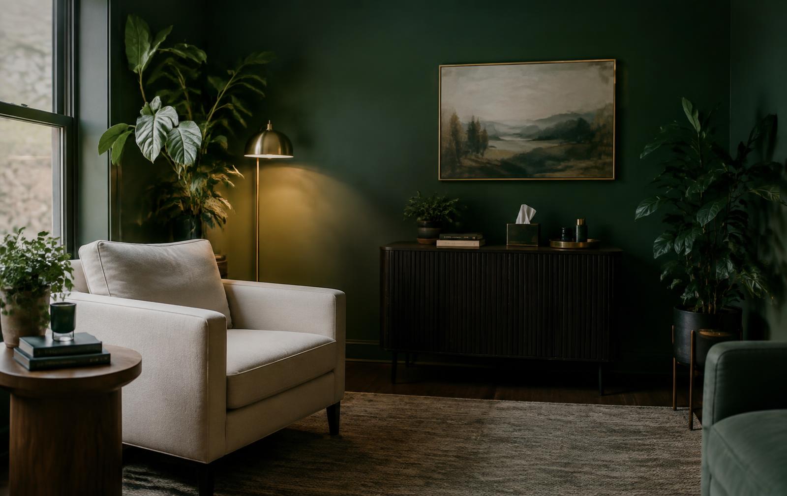 A peaceful plant-filled interior